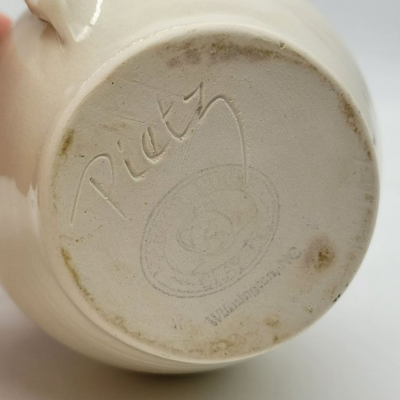 Harbor House Clay Co Wilmington NC Pottery Creamer Pitcher Signed Pietz - Picture 12 of 13